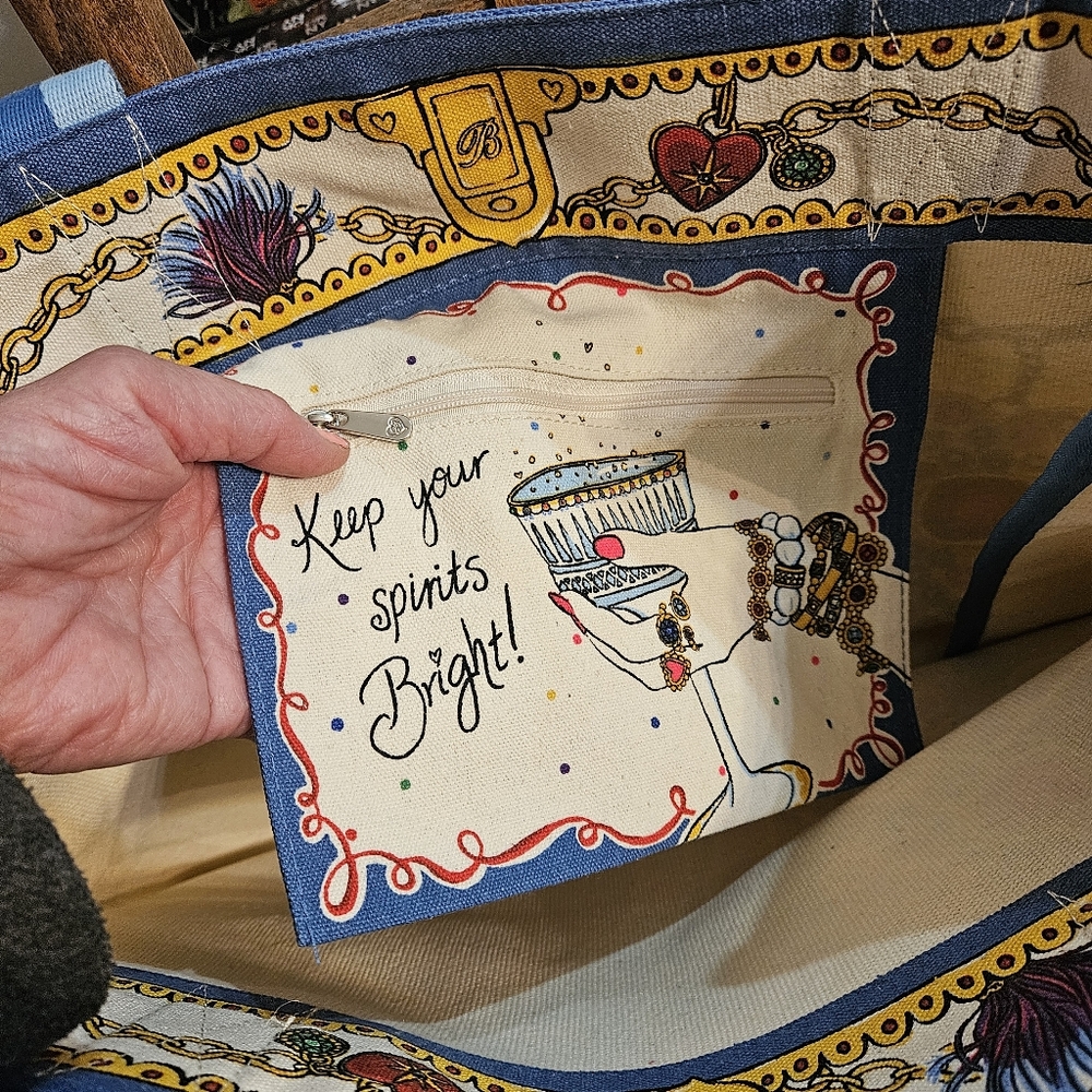 Brighton Glittering Love Canvas Tote - Picture 7 of 8